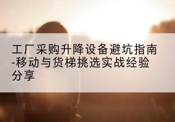 郧阳移动式升降机怎么选-工厂采购升降设备避坑指南-移动与货梯挑选实战经验分享